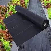 Weed Barrier Fabric, 328ft Weed Barrier Landscape Fabric Breathable Biodegradable Black Mulch for Landscaping DIY Available Weed Mat (Size : 1x100m)