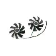 Graphics Card Cooling Fan Cooler Fan For XFX RX580/590 8G Black Wolf Edition Set