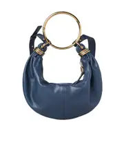 Chloé Bracelet Snake Ornament Hobo Bag One size Tapestry Blue