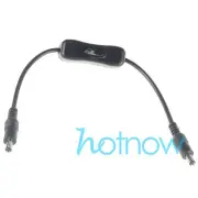 5.5x2.1mm Male to Male DC Power Cable Cord with switch
