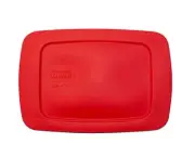 Pyrex C-213-PC 9¼ x 6¼" Red Rectangular Lid New for 1.5 Qt Easy Grab Loaf Dish
