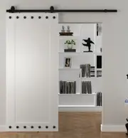 Black Sliding Barn Door Hardware BB01 - Australia Barn Door Expert