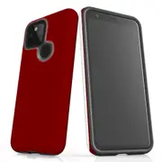 For Google Pixel 4a 5G Case, Shielding Back Cover,Maroon Red