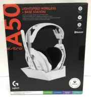 (MA3) Logitech Astro A50 LIGHTSPEED Wireless Headphones w/ Base Station White