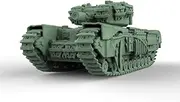 LF160905 1/160 Military Model Kit British Churchill AVRE Crocodile Infantry Hell Buggy