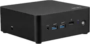 MSI Cubi NUC Barebone Desktop, Intel Core 7-150U, 2X DDR5 Slots (up to 64GB), TPM 2.0, WiFi 6E, 3 Year Advance Replacement (1MG-009BUS)