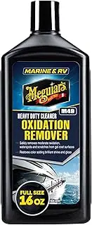 Meguiar's Oxidation Remover Heavy Duty Cleaner - Removes Moderate Oxidation, Scratches and Stains - Boat Oxidation Remover and Polish - Marine Detailing Accessories for High Gloss Protection - 473ml