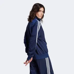 【adidas 愛迪達】外套 女款 運動外套 風衣外套 三葉草 亞規 FIREBIRD TT 藍 IL3816