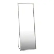 Oikiture Wooden Full Length Mirror 166x60cm Floor Mirrors Free Standing White