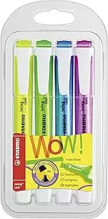 STABILO swing cool Highlighter - Wallet of 4 Assorted Colours
