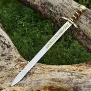 Hand Forged Carbon Steel Merlin Excalibur Viking Sword Battle Ready Medieval