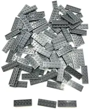 Lego 100 New Dark Bluish Grey Plates