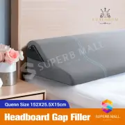 Foam Wedge Bed Headboard Pillow Gap Filler Lumbar Back Support Cushion Headrest