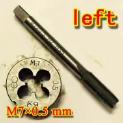 HSS M7 × 0.5 mm left Hand machines tap and die Threading Tool Metric set