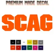 SCAG Decal Sticker 5.5" 7.5" 11" Turf Tiger Cat Zero Turn Blade Belt Mower Seat