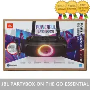 JBL PARTYBOX ON THE GO ESSENTIAL Portable Bluetooth Speaker w/Wireless Mic 2p