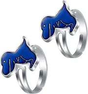 HONMEET Adjustable Size Boys and Girls Ring Mood Changing Colors Delicate Dino Design