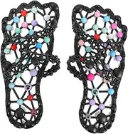 IWOWHERO Foot Massage for Women Fashion Slippers Massage Dots Lightweight Non-skid Indoor Household Bathing Sandals