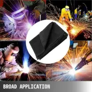 Black Fiberglass Welding Blanket 10x10ft Fire Retardant Insulation Mat Portable
