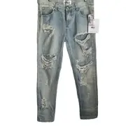 NEW One Teaspoon Awesome Baggies Denim Jeans in Wilde size 25