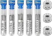 100PCS Sewing Machine Needles, Universal Sewing Machine Needle for Singer, Brother, Janome, Varmax, Needles for Thick Cloth, Canvas, Leather, Shirting, Denim