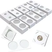 Unixing 1000Pcs Coin Flip 2x2 10 Assorted Sizes Coin Holders Flips for Colletors The Coin Collection Supplies The Coin Cardboard Coin Flips