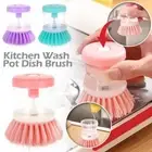 Kitchen Wash Pot Dish Brush Clean Utensils with Washing Up Liquid Soap DisXPA✨ z