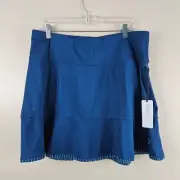 Jofit Blue Drop Down Waist Skort Long Size Large
