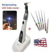 6 Program Cordless Reciprocating Dental Endo Motor 16:1 Handpiece +6pcs Files