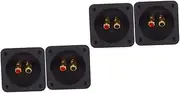 2pcs Box Speaker Terminal Disconnect Box Plated Binding Post Connectors for Subwoofer and Speaker Wiring Quick Disconnect Adapter for Car Stereo Refits