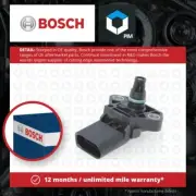Boost Pressure Sensor fits PORSCHE PANAMERA 970 3.0D 13 to 16 MCW.JA Bosch New
