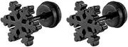 [Generic] Snowflake Tiny Small Stud Earrings for Women Men Cartilage Tragus Cute Simple Stainless Steel Screw Back Little Studs Hypoallergenic Sleeper Piercing Post Fashion Jewelry Xmas Holiday