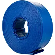 VEVOR Discharge Hose 3"x 53' PVC Lay Flat Hose Backwash Drain Hose Blue