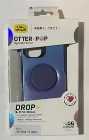 Otterbox Otter+Pop PopSockets Symmetry Series Case iPhone 12 Mini Purple Blue