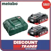 Metabo 18V 4.0Ah Starter Battery Pack 2x LiHD Batteries 1x ASC 30-36 AU32100100