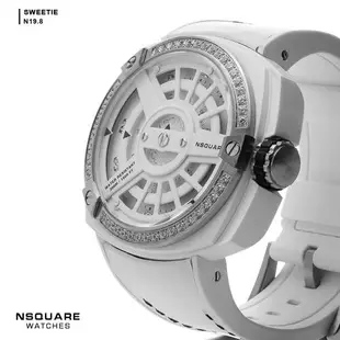 【NSQUARE】NSQUARE Sweetie Quartz Watch甜美系列 三層指針 51mm 超大錶面石英錶 G0369-N19.8