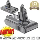 21.6V 6000mAh Battery For Dyson V6 SV03 SV04 SV05 SV08 SV09 DC58 DC59 V6 Animal