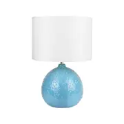 Lexi Lighting Boden Ceramic Table Lamp - Blue 53 cm