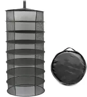 Herb Drying Rack, 8 Layer Hanging Plant Dryer Net, 2ft Black Collapsible Mesh...