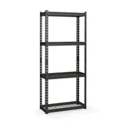 Giantex 4-Tier Metal Shelving Unit Heavy Duty Storage Racks w/Foot Pad Height Adjustable Display Shelves Warehouse