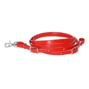 41HS Hilason Western Horse Rein Biothane Leather Red