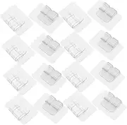 30pcs Transparent Car Carpet Fastener Clips Pad Holders for Floor Mats Durable Material Removable Trace Adhesive Essential Car Interior Accessories