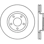 Stoptech 126.45069CSL Slotted Cryo Brake Rotor For 10-13 Mazda 3 2.5L NEW (for: Mazda)