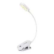 VAVOFO Rechargeable Book Light, 14 LEDs Eye Care Clip On Amber Reading White