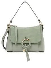 See By Chloé Small Joan Crossbody Bag in Steel Green