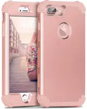 For iPhone 7/8 Plus Cover Case Hybrid Shockproof Protective Case Rose Gold
