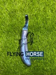 Blue Titanium Colred Hoof Knife - Ultra Sharp Hoof Care Tool for Horses