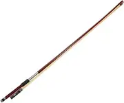 FUNOMOCYA Practice Violin Bow 1/2 Size Parisian Eyes Ebony Frog Smooth Screw Sandalwood Material
