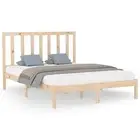 Solid Wood Bed Frame 153x203 cm Queen Size Wooden Bed Base Bedstead vidaXL