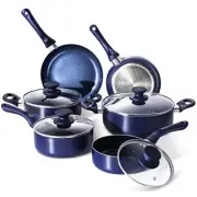 Pots and Pans Set,Aluminum Cookware Set, Nonstick Ceramic Coating, Fry Pan, Stoc